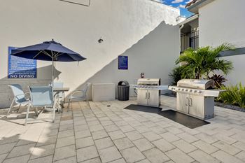 Outdoor lounge area